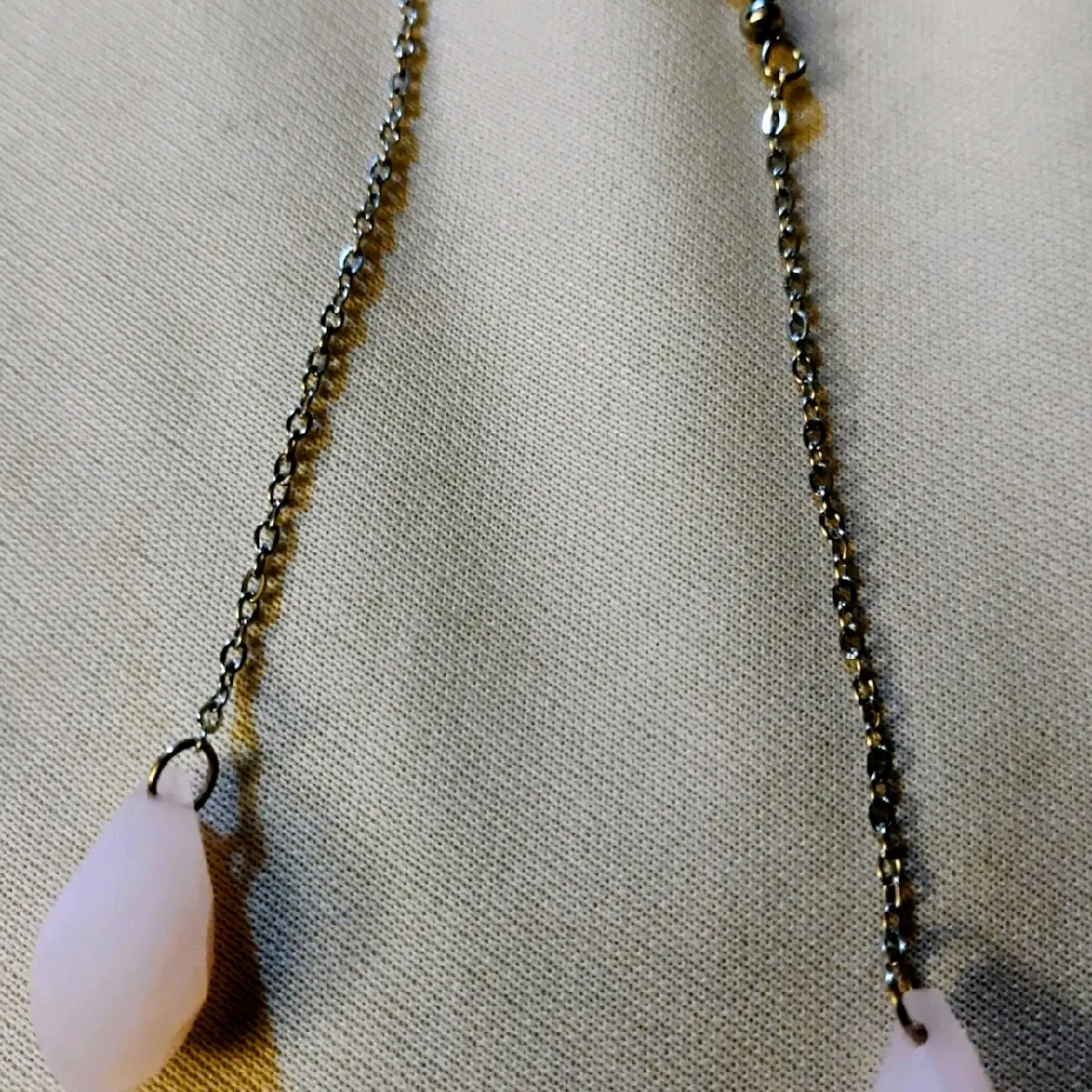 Handmade Pink Beaded Teardrop Earrings  - Fashion Accessory