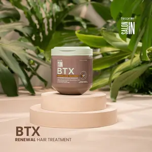Recamier Professional Intensive BTX Renewal Hair Treatment with Argan Oil, Smooth Haircare Oil, 17.6oz/500g