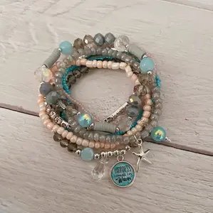 Happiness Comes in Waves Stack Bracelets