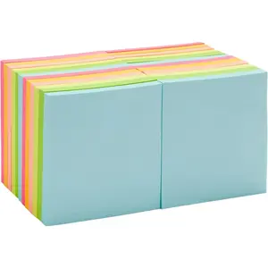 Square Sticky Notes 3x3 – 24-Pack Assorted Colors, Self-Adhesive Notes for Reminders, To-Do Lists & Organization | Clean Removal Notes for Office, School & Home