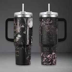 Sleep Token Ritual Tumbler, Take Me Back To Eden 40oz Cup with Handle, Gethsemane Moon Ritual 20oz Stainless Steel Travel Mug, Alt Metal Fan Gift, Sleep Token Inspired Insulated Tumbler