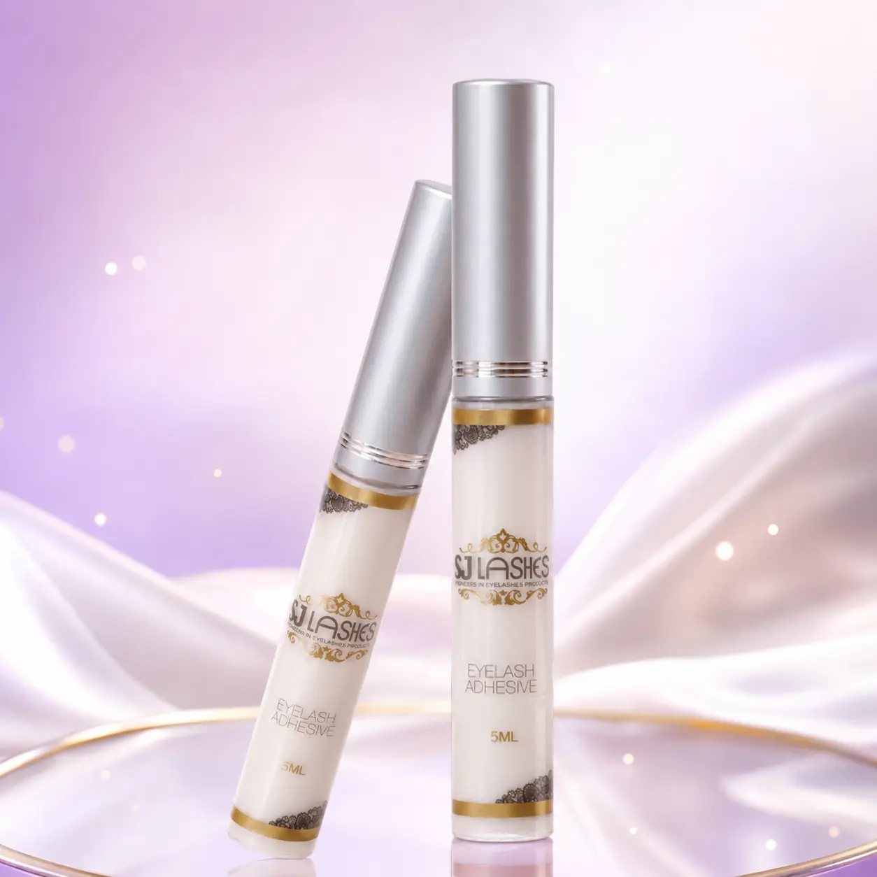Hypoallergenic Liquid Eyelash Glue for Sensitive Skin, Transparent Hold, Fast Drying, Long-Lasting Waterproof Adhesive for False Eyelashes & Lash Extensions, False Eyelashes & Adhesives, Invisible Hold