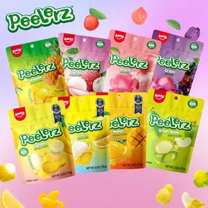 Amos Peelerz – Pineapple Green Apple Lychee Mango Gummies | Real Fruit Juice | 8-Pack Sweet & Chewy Exotic Mix