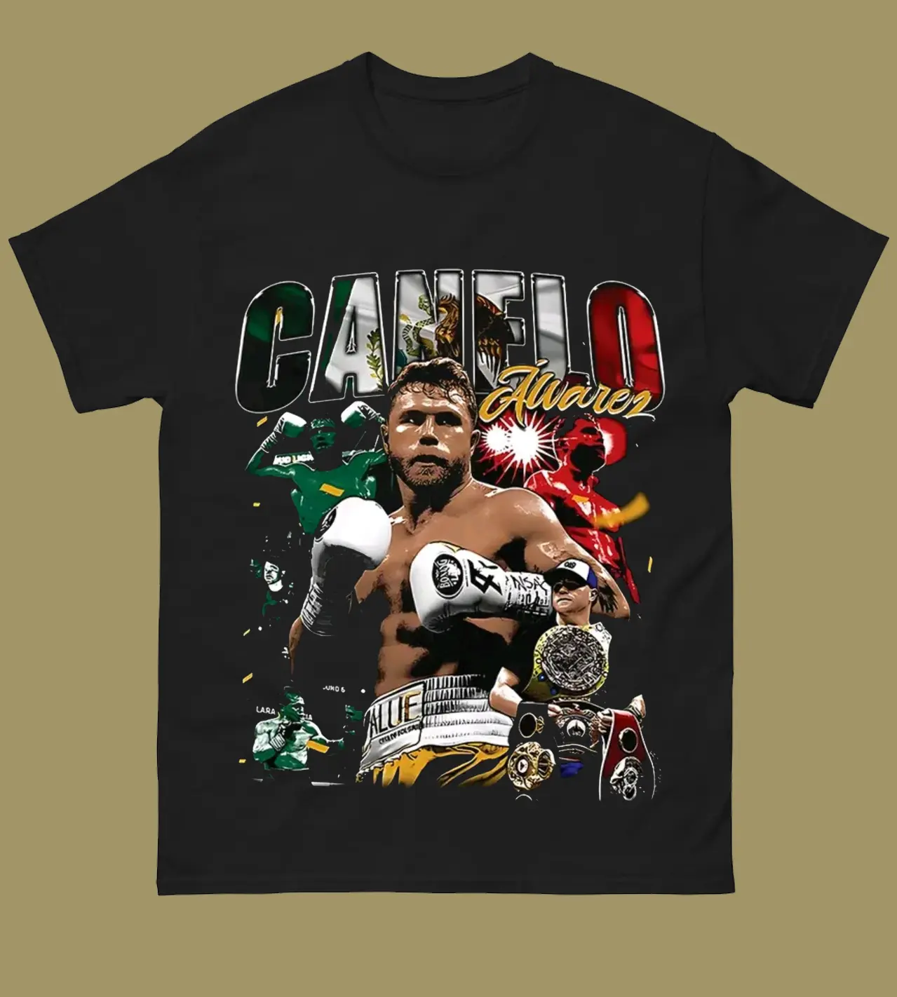 Canelo Alvarez Graphic Tee, World Champion Boxer Shirt, Vintage Saul Alvarez Sportswear Apparel, Combat Sports Clothing Outfit Gift for Him