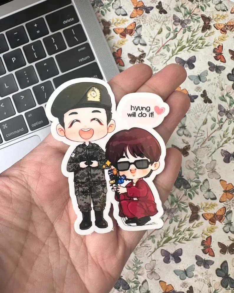 Welcome Back Sticker, Cute Pop Music Star Sticker, Military Sticker, Kpop Decal
