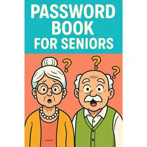 Password Book for Seniors: Large Print Password Organizer with Simple Layout and Helpful  Tips - Paperback