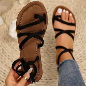 Women's Sandals Gladiator Ankle Strap Comfortable Fashion Summer