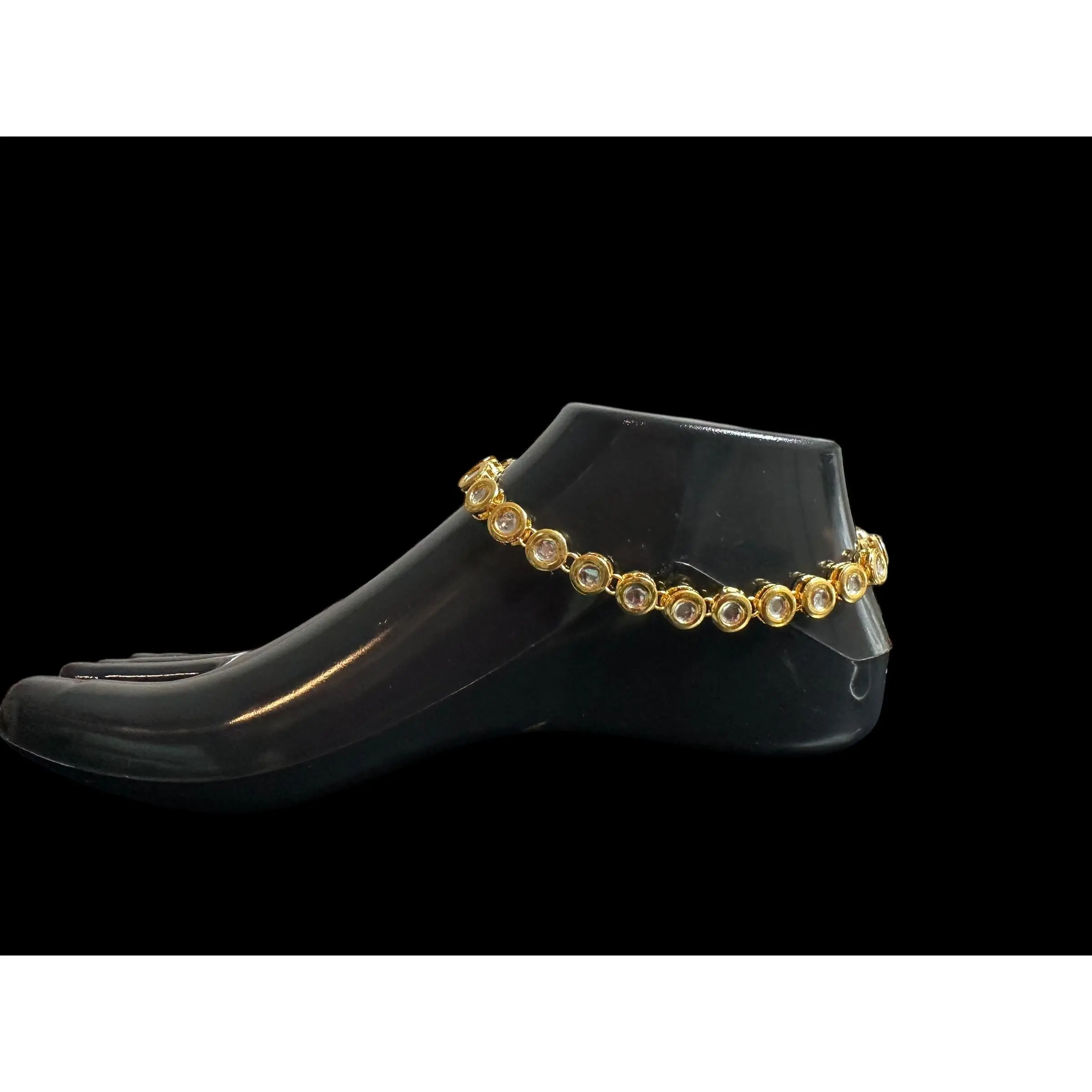 Kundan anklets (READY TO SHIP)