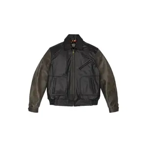 Leather Moto Jacket "Black" DT455