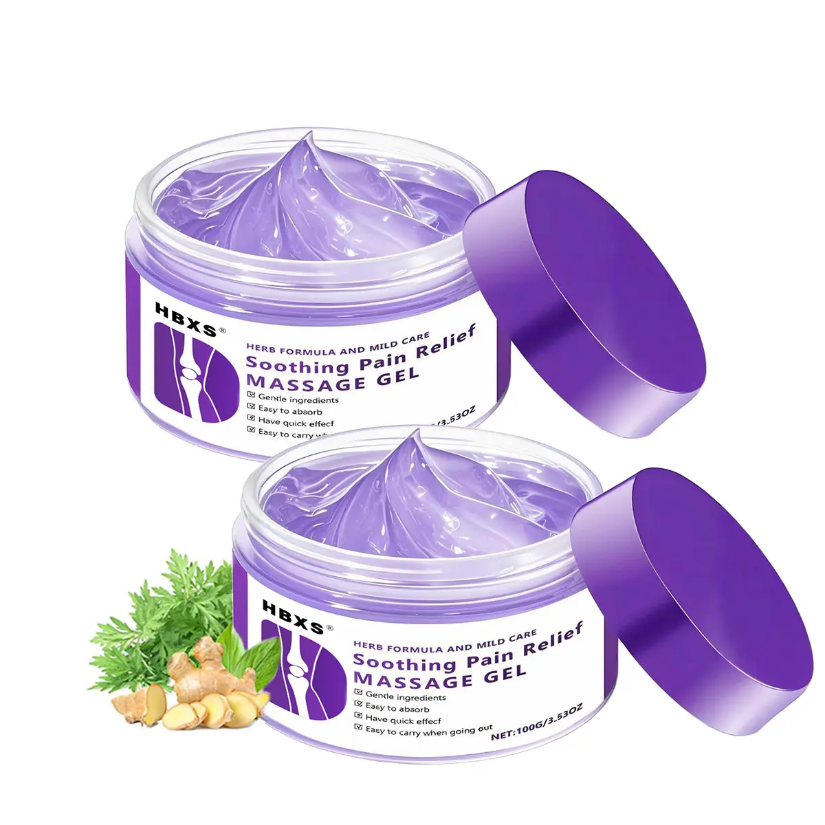 Purple Gel Pain Relief / Joint Care Gel Knee for Severe Knee Arthritis Pain Relief and Relieve Shoulder / Neck Muscle Pain, Body Care Massage Cream Gel / Healthcare body oil Therapeutic Therapy