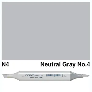 Copic - Sketch Marker - Neutral Gray No. 4 - N4