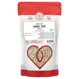 Pure Indian Foods Organic Fennel Seed, Whole, 8 oz (226 g)