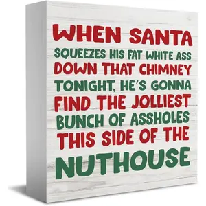 Christmas Vacation Decorations for Home Office Christmas Vacation Holiday Movie Decor for Room Table Xmas Decorations for Office Bathroom Kitchen Bedroom Living Room Table 5 X 5 Inches