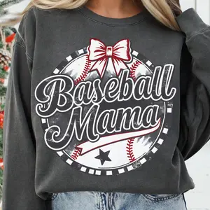 Retro Baseball Mama shirt 1, Coquette Bow shirt, Baseball Bow shirt, Baseball Mom shirt Shirt, Baseball shirt, Game Day Sublimation Design, Sports shirt