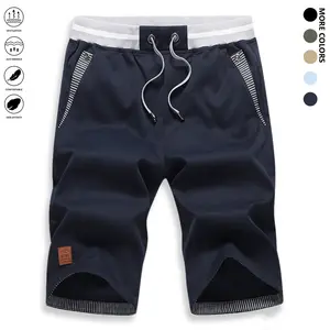 Men’s casual shorts: loose straight-leg summer shorts (6/10 length); light luxury feel. Summer loose 6/10 casual shorts—wear one pair all summer. Versatile men’s 6/10 shorts.