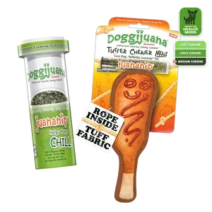 Tuffer Chewer Mini Doggi Duo Bundle - Corn Dog & Juananip