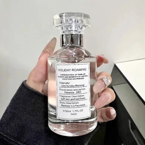 Holiday Travel Perfume 50ml, Fresh Natural Floral Scent, Long-Lasting Fragrance for Dates & Daily Life, Ideal Gift for Her, Romantic Signature Scent