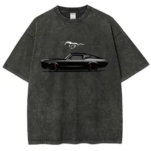 Mustang Muscle Cars Unisex Fit Washed T-Shirt Oversized Streetwear, Soft Oversized Fit, good graphic tees, graphic tee, Streetwear graphic tee, Vintage style, Racing Style, Race Day, Car Meet, Gift for Boyfriend, Men's gifts