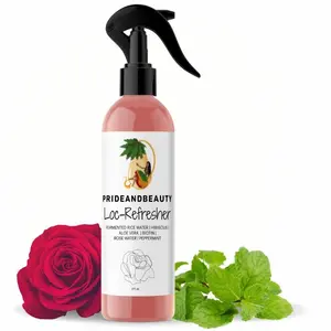 Rose Water For Locs, Dreadlocks, Daily Moisturizing Refreshing Spray, Rose Water For Hair, Rosewater and Peppermint Hair Scalp Moisturizer. No More Itch Gro Spray (4 OUNCES)