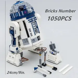 New 1050 Pieces Space Robot Building Blocks R2d2 Model, Adult and Kids Toy, Boy Girl Birthday Gift, Educational Fun Puzzle Set