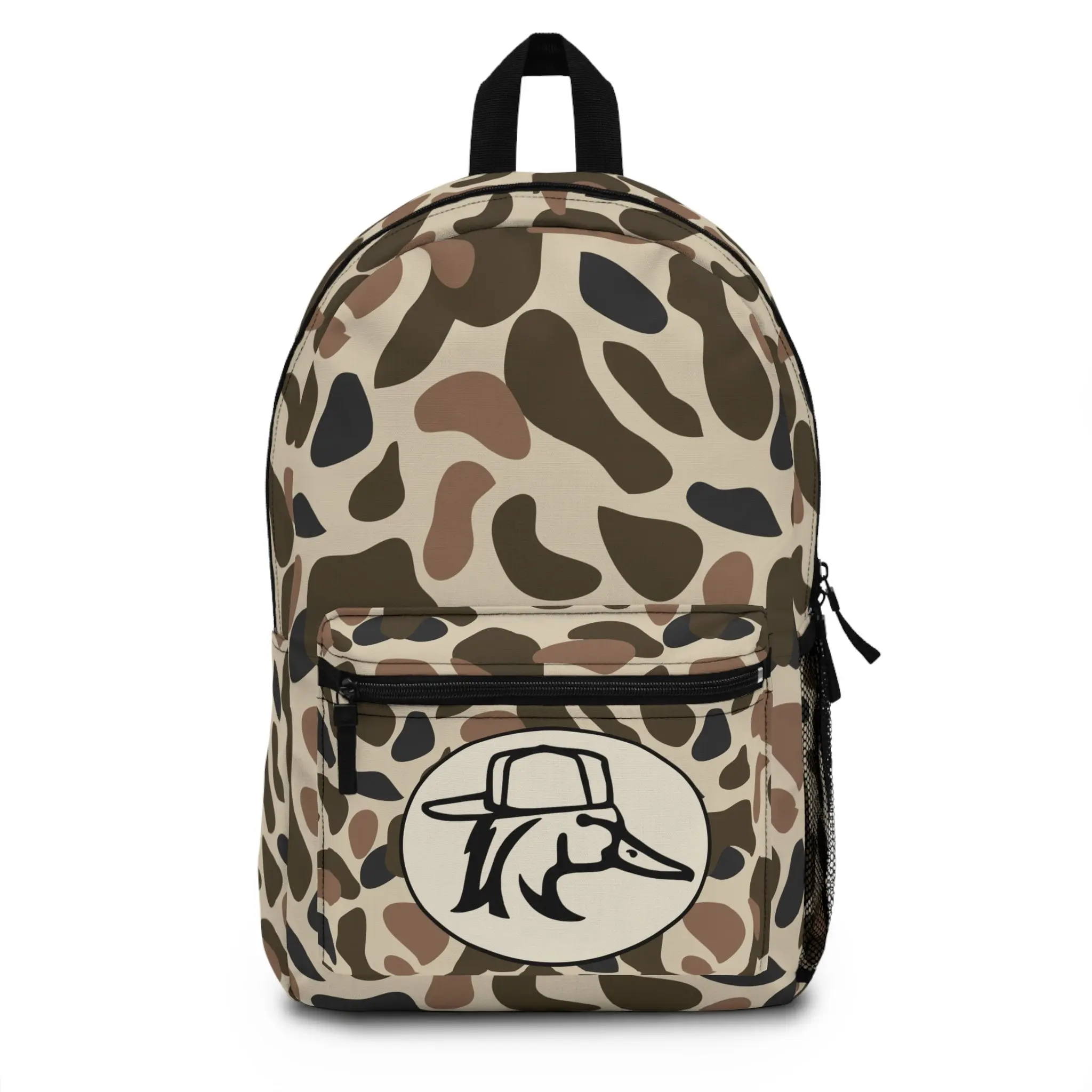 Camo Duck Backpack, Redneck Hunting Bookbag, Old School Camouflage Backpack, Country Life Travel Bag, Student School Backpack, Outdoor Daypack Gift