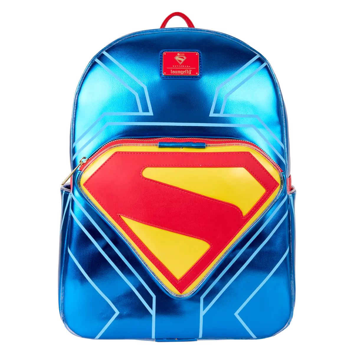 Superman Light Up Glow Full-Size Backpack