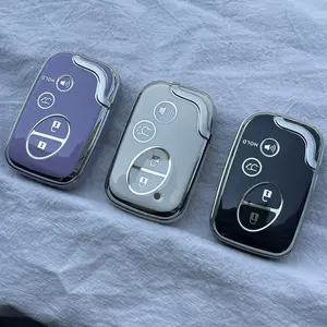 Premium PU Leather Car Key Fob Case with Keychain for Lexus GX460 RX350 ES350 IS250 LX570｜Anti-Scratch Luxury Key Cover