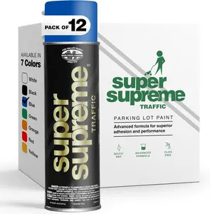 Fox Valley Super Supreme Blue Traffic Marking Paint, 18 oz (12 Pack)