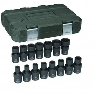 Gearwrench KD84918N 0.37 in. Drive Metric Impact Universal Socket Set