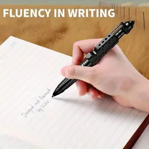 Ergonomic Tungsten Steel Pen with Textured Grip, Durable Design for Writing, Perfect Gift Idea for Men and Dads