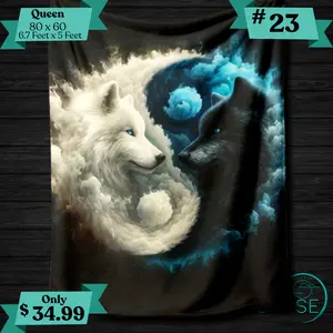 Wolf Duo - Uktra Soft Throw