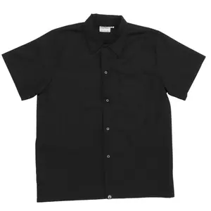 Unisex Practical Chef Shirt - With Metal Snap Buttons and Left Chest Pocket - Summer Workwear