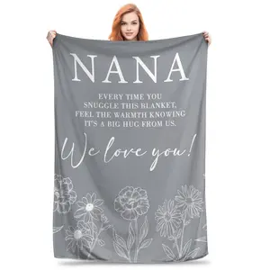 Gifts for Nana, Blanket Gifts for Nana, Nana's Birthday Gifts, Gifts for Nana from Grandkids, Gifts for Nana on Mother's Day and Christmas. Super Soft