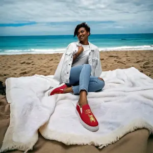 Frenchie Rocks Women’s slip-on canvas shoes