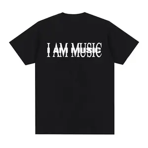 Retro "I Am Music" Album Print T-Shirt, Y2K, Fashion, Vintage Graphic Tees, Gift For Men, Women, Concert Tour 2025 Tees, Festival Top