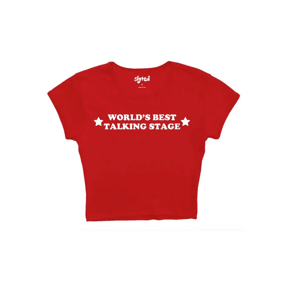 World's Best Talking Stage Y2K Cotton T-Shirt