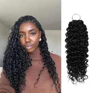 Chesed Burmese Curly Crochet Hair Hand Made Feather Crochet Human Hair Extension