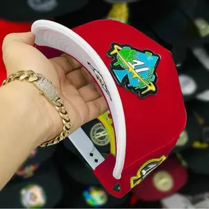 Baseball cap (caps) - cotton khaki cap embroidered with one full stamp printed with string, fashionable style