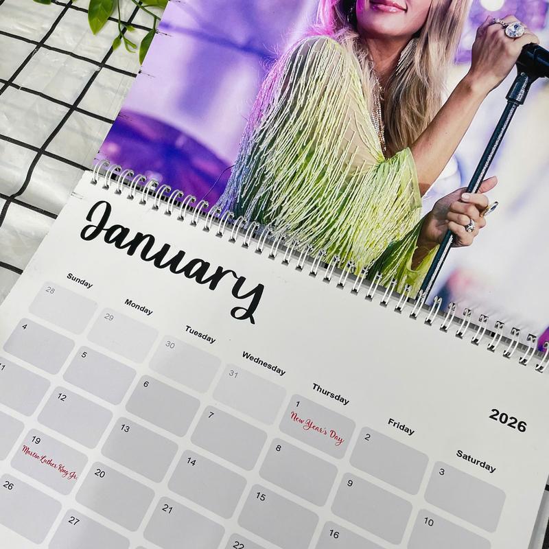Country Queen 2026 Calendar – Powerful Female Vocalist Aesthetic, Country Music Wall Calendar for Fans