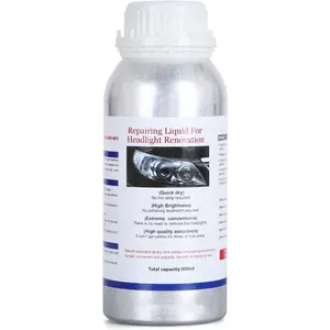 600ML Headlight Restoration Liquid,Automobile Headlight Lens Polish Repair Liquid,  Headlight Scratch Restoring Fluid for Repair Headlight Yellowing, Haze,
