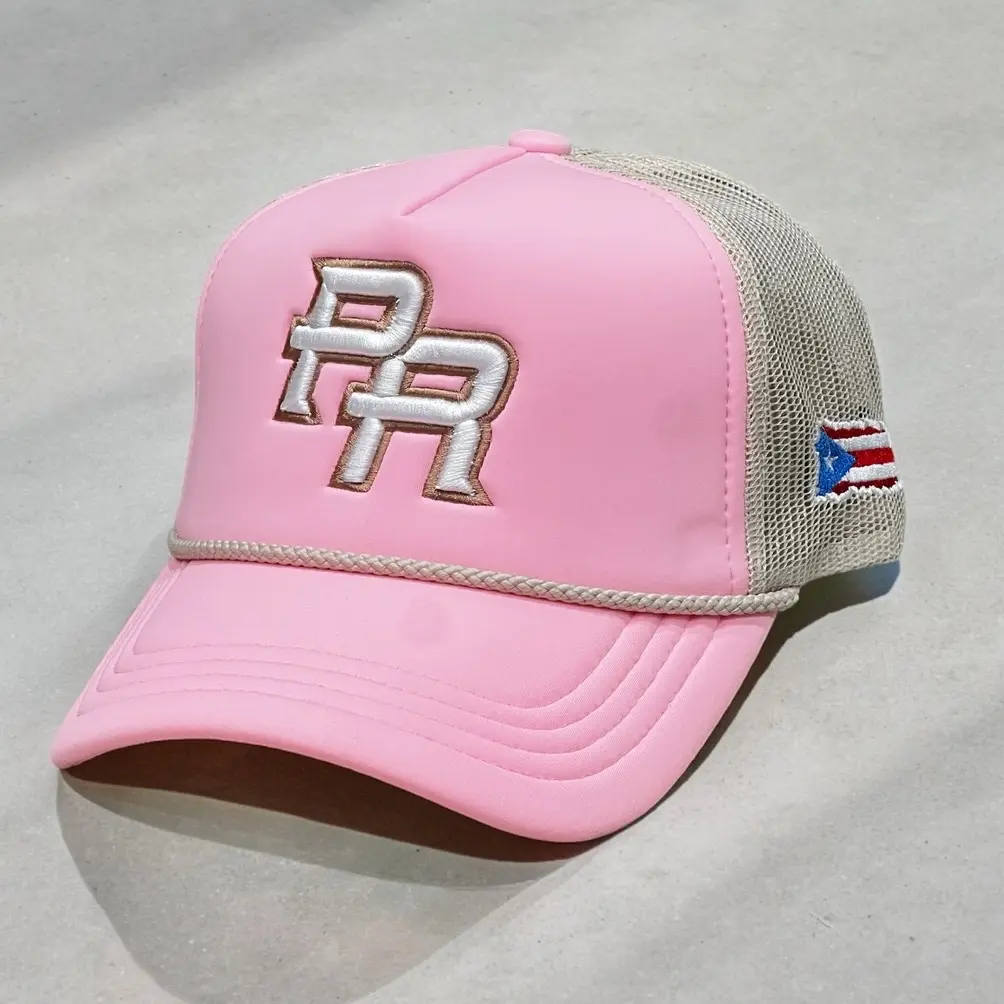 Pink Beige Trucker Hat