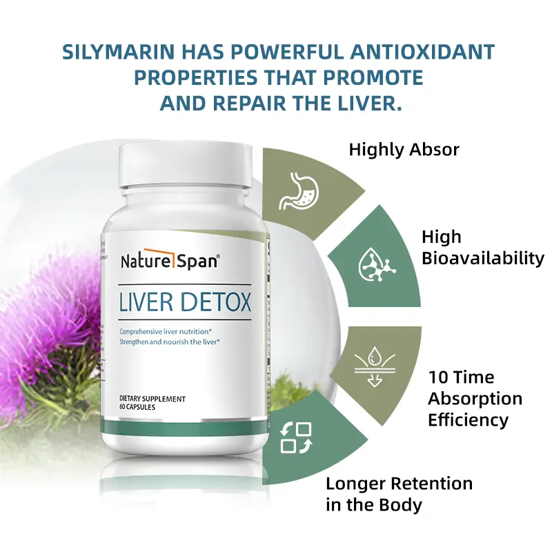 Naturespan Silymarin and Curcumin, Dietary Supplement to Support Liver Health, Antioxidants, Detoxification, and Liver Function 60 Capsules Edible Healthcare Fitness