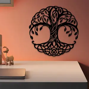 1pc Tree Metal Wall Art, Tree Statue Mural, Perfect for Bedroom, Patio, Entryway Decor, Valentine's Day Decor, Ideal Gift for Cabin Owners
