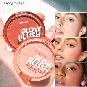 1PC Single Color Blush Palette, Nude Pink, High Pigmentation, Brightening The Face, Glow, Waterproof, Cute and Charming, Facial Cosmetics