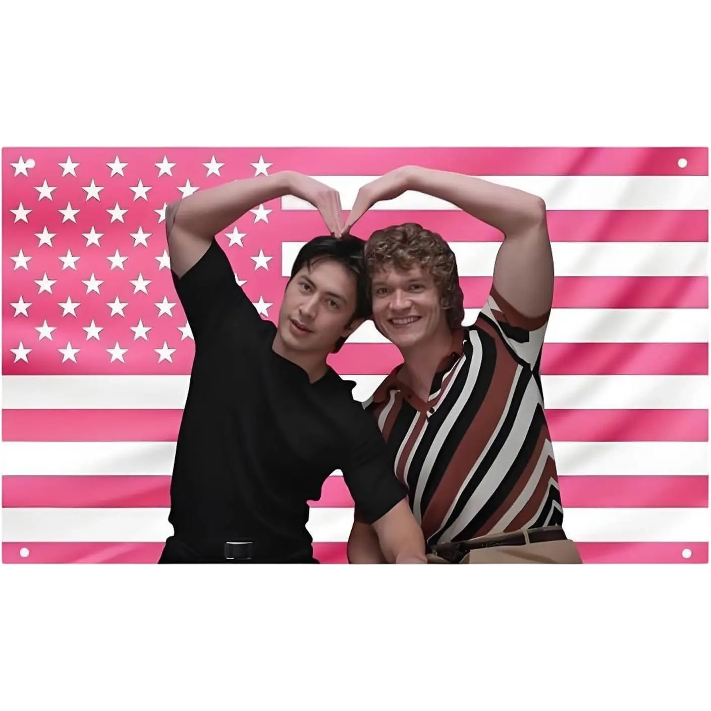 cxfwellHeated Rivalry Flag Banner Heated Rivalry Merch Hockey Romance Hollander Rozanov Flag Party Decor for Fans Pink American Flag Gifts for Indoor Outdoor Decoration Banner 2X3 FT tiktokshopbacktoschool