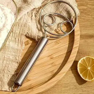 2pcs Manual Dough Mixer, Ring Blender, No Power Needed, Stainless Steel, Easy Clean, Commercial & Home Use, Baking Essential