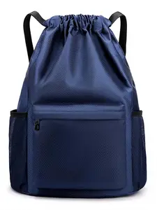 Adjustable Drawstring Backpack, Lightweight Outdoor Travel Bag, Sports Waterproof, Splash-Proof Storage, Workout Sport Bags, Sports & Basketball Athletic Bag, Unisex Design