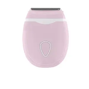 Pink Shaver Portable Hair Remover USB Rechargeable Painless Facial & Body Removal with LED Light High Quality Materials Adorable Pastel Pink Style