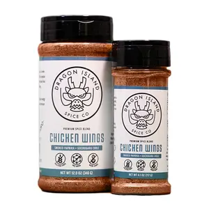 Dragon Island Spice Chicken Wings Seasoning with Gochugaru Chile for Smoking and Grilling - Poultry Rub with Flavor