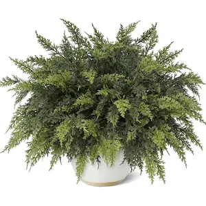 18" Real  Cedar Branches -24 Pcs, Artificial Christmas Cedar Branch Realistic  Pine Picks Faux Greenery  Stem for Vase DIY Crafts Garland Wreath Indoor Outdoor  Decor